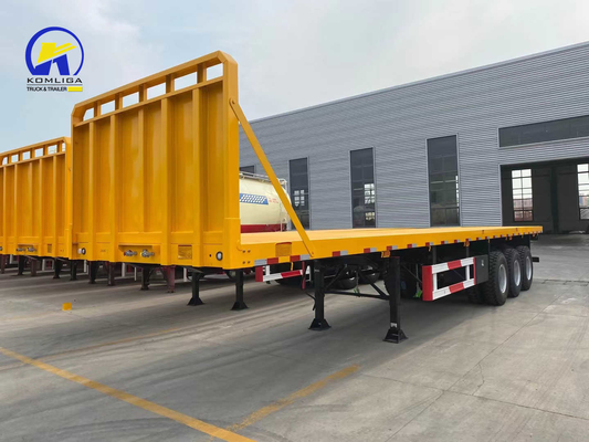 Tread 1820mm 40FT 40 Tons Skeleton Chassis Truck Container Flatbed Trailer Used Tractor Trailer