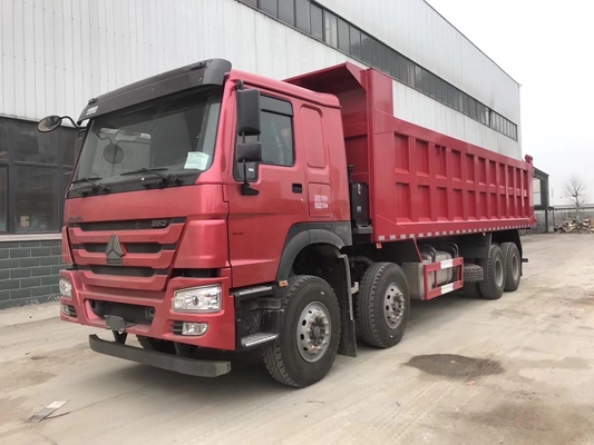 371HP Sinotruck 40 Ton 12 Tyres HOWO Dumper Truck with Rear View Camera and Blue Color