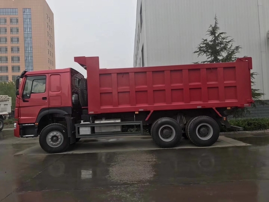 10 Tires 375HP Ghana Tipper Truck with Ventral Tipper Hydraulic Lifting End Efficiency