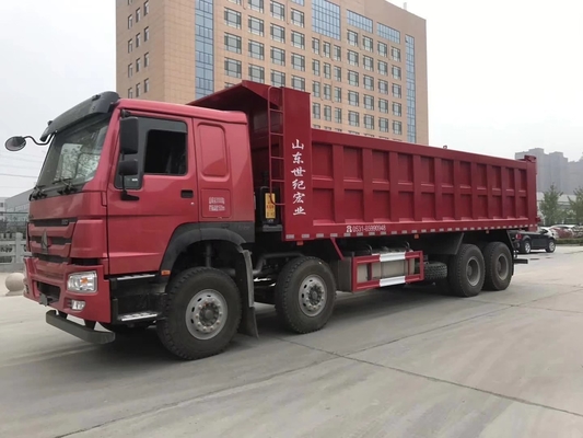 ISO Certified 12 Wheeler 8X4 Sinotruck 40 Cubic Meters Tipper Truck with Front Axle Hf9