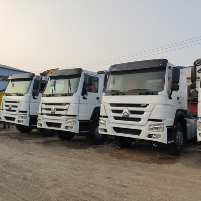 351-450hp Used Sinotruk HOWO 375 Tractor Truck with Techinical Spare Parts Support