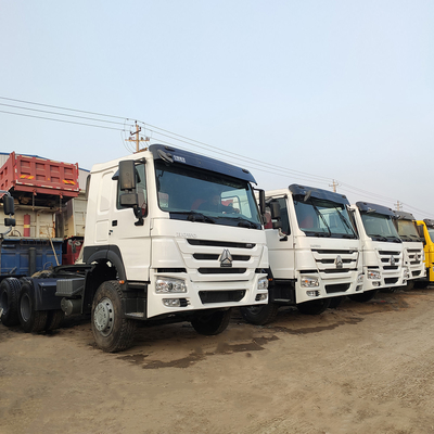 351-450hp Used Sinotruk HOWO 375 Tractor Truck with Techinical Spare Parts Support
