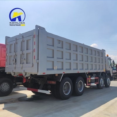 8X4 371HP HOWO Sino Dump Truck Used Tipper Truck with Ventral Tipper Hydraulic Lifting