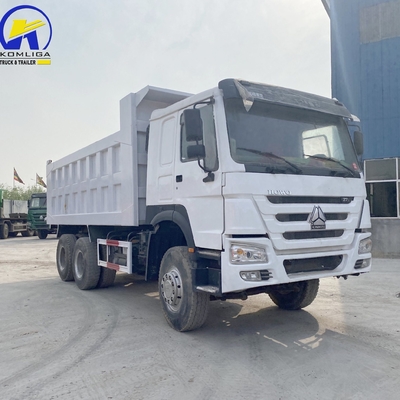 6X4 Used Sinotruk HOWO Dump Truck / Tipper 371HP 375HP with One Sleeper Cab and A/C