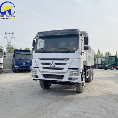 6X4 Used Sinotruk HOWO Dump Truck / Tipper 371HP 375HP with One Sleeper Cab and A/C
