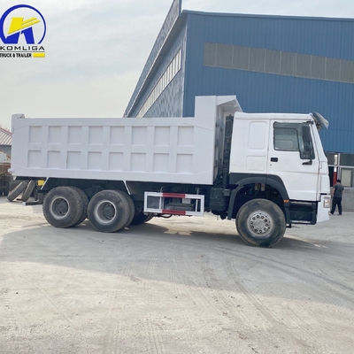 6X4 Used Sinotruk HOWO Dump Truck / Tipper 371HP 375HP with One Sleeper Cab and A/C