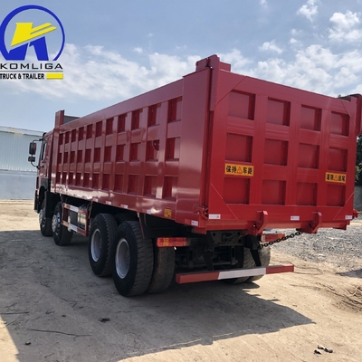 420HP Sinotruk 12 Wheels 8X4 HOWO Tipper Truck Used 50 Ton 40 Ton 8500*2500*3400mm