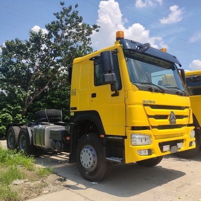 Hw76 Cab HOWO Used Tractor Head 3 Axles 6X4 for Within Your Budget 6800*2500*3200mm