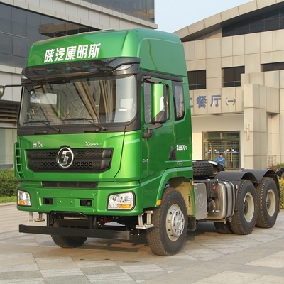 6X4 Drive Wheel 3 4 Axles Shacman Heavy Duty Tractor Truck Head with Gearbox