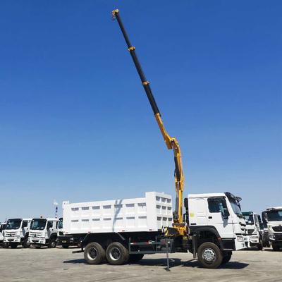 HF9 Front Axle HOWO Sino Dump Truck with Crane at Affordable