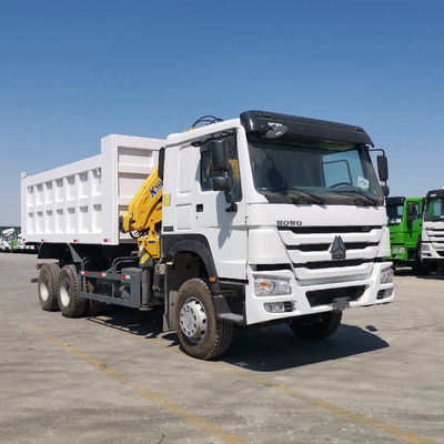 HF9 Front Axle HOWO Sino Dump Truck with Crane at Affordable