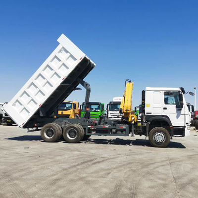 HF9 Front Axle HOWO Sino Dump Truck with Crane at Affordable