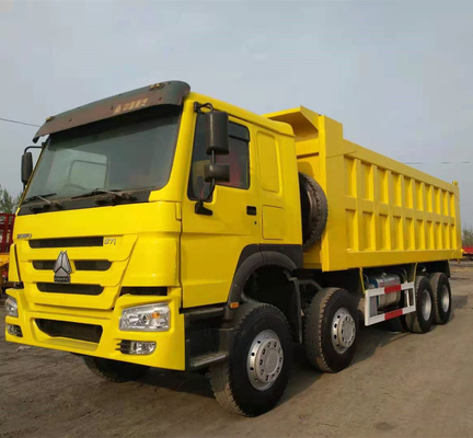 Front Axle 9tons Loading Capacity Sinotruk HOWO 40 Ton Used Dump Truck 8500*2500*3400mm