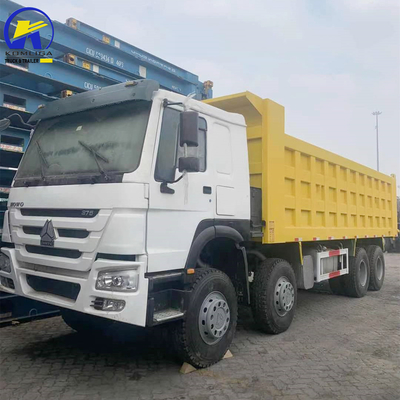 Front Axle 9tons Loading Capacity Sinotruk HOWO 40 Ton Used Dump Truck 8500*2500*3400mm