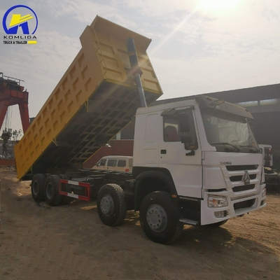 Front Axle 9tons Loading Capacity Sinotruk HOWO 40 Ton Used Dump Truck 8500*2500*3400mm