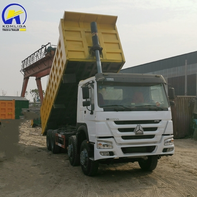 Front Axle 9tons Loading Capacity Sinotruk HOWO 40 Ton Used Dump Truck 8500*2500*3400mm