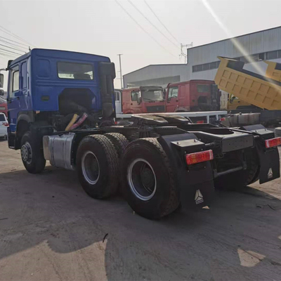 9 Tons Front Axle Used Sinotruk HOWO Blue 6X4 Tractor Truck with Performance and Durability