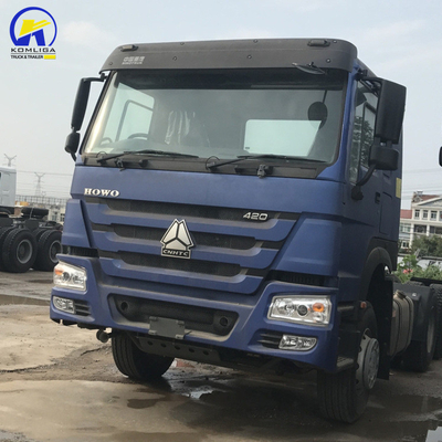 Diesel Sinotruk HOWO 420HP Tractor Truck with D12.42-20 Engine in Used Good Condition
