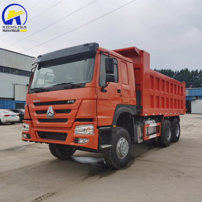 Manual Transmission Type Used Sinotruck HOWO 6X4 Dump Truck 371HP Tipper in Good Condition