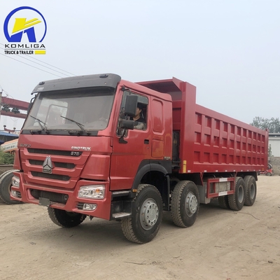 Used Sinotruk 8X4 Heavy Dump Truck with Front Lift Device Customized Request Accepted