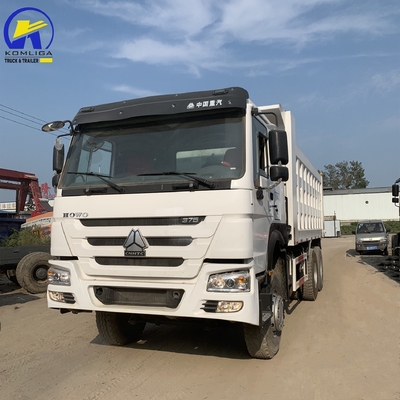 Manual Transmission Type Used 10 Wheels 6X4 Dump Truck with Radial Tire Design