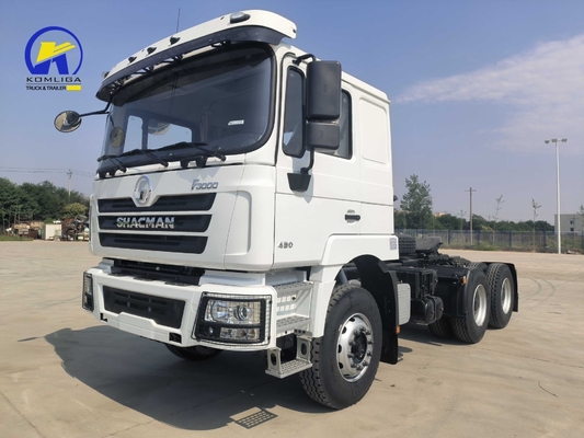 Techinical Spare Parts Support 10 Wheels Shacman Tractor Truck Head with Engine Capacity＞8L