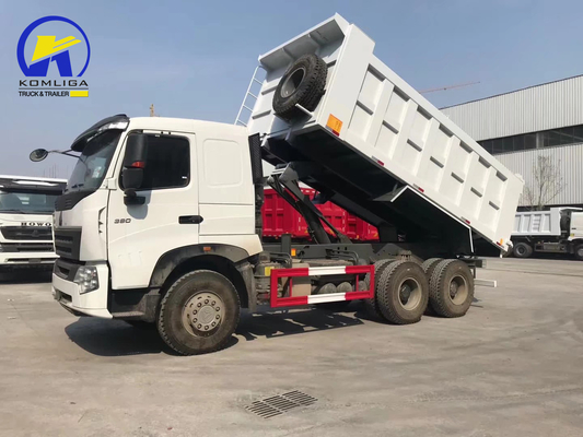 Zz3257n3847A 6X4 371HP 400 420 HP Dump Truck with 5600X2300X1500 20cbm Bucket Dimension