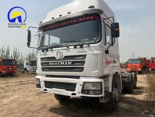 Radial Tire Design Shacman 6X4 Trailer Head Tractor Truck with Front Axle Man 7.5 Ton