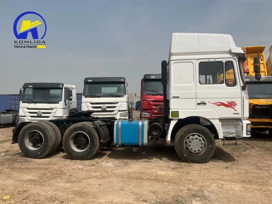 Radial Tire Design Shacman 6X4 Trailer Head Tractor Truck with Front Axle Man 7.5 Ton