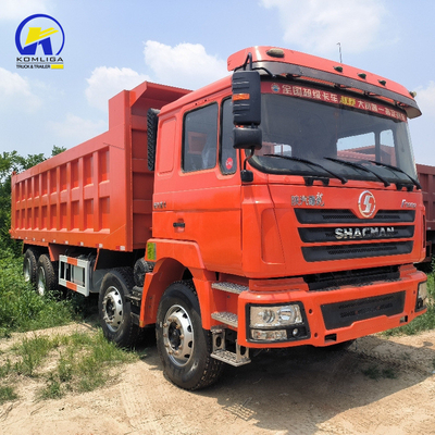 Used 8X4 Shacman Dump Truck Tire Certification GCC 16tons Loading Capacity Rear Axle