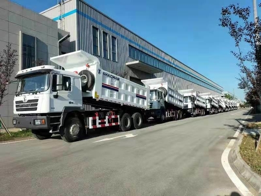 6X4 Heavy Duty Shacman Tipper Truck Dump Truck with 9tons Loading Capacity Front Axle