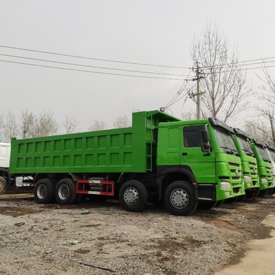 25-30tons Capacity Used HOWO 8X4 Dump Truck with 5600X2300X1500 Bucket Dimension