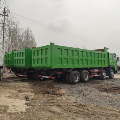 25-30tons Capacity Used HOWO 8X4 Dump Truck with 5600X2300X1500 Bucket Dimension