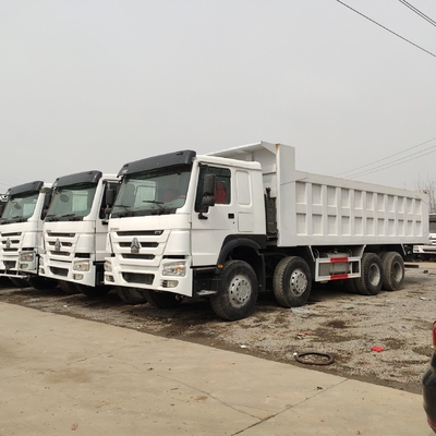 25-30tons Capacity Used HOWO 8X4 Dump Truck with 5600X2300X1500 Bucket Dimension