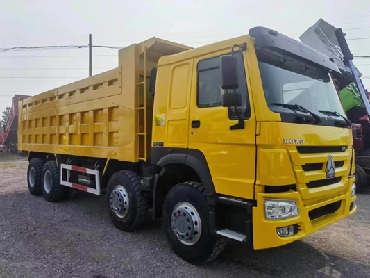 12 Wheels 8X4 HOWO Dump/Tipper Truck with Front Axle 9tons Loading Capacity and Used