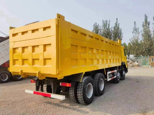 12 Wheels 8X4 HOWO Dump/Tipper Truck with Front Axle 9tons Loading Capacity and Used