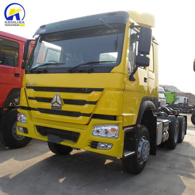 Euro2 Emission Used 420HP Sinotruk HOWO Tractor Truck for Heavy Duty Prime Mover