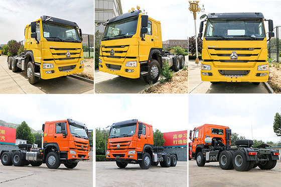 16 Tons Rear Axle Sinotruk HOWO 6X4 Tractor Truck Container Trailer Dump Skeleton Truck