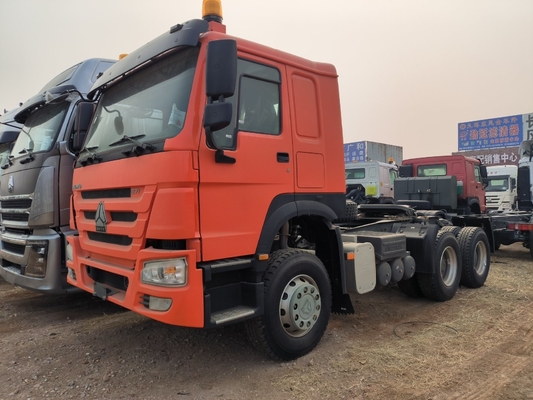 Used Sinotruk HOWO Tractor Trailer Head Prime Mover 6X4 D12.42-20 Engine Speed Ratio 3.7