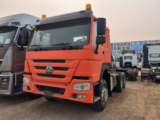 Used Sinotruk HOWO Tractor Trailer Head Prime Mover 6X4 D12.42-20 Engine Speed Ratio 3.7