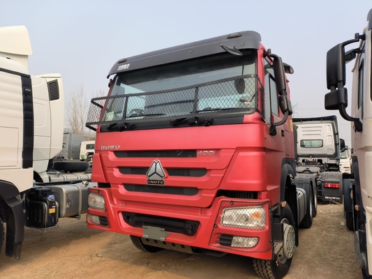 Used Sinotruk HOWO Tractor Trailer Head Prime Mover 6X4 D12.42-20 Engine Speed Ratio 3.7