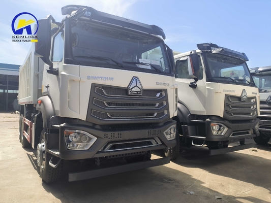 Sinotruk Hohan 6X4 371HP/375HP 20cbm Hyva Hoist Dump Truck with 300L Fuel Tanker