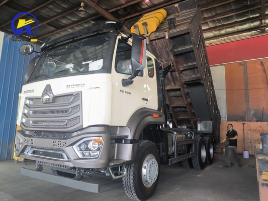 Sinotruk Hohan 6X4 371HP/375HP 20cbm Hyva Hoist Dump Truck with 300L Fuel Tanker