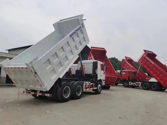 Used 10 Wheels 6X4 Shacman Tipper Truck with One Sleeper Cab and A/C Certified by DOT