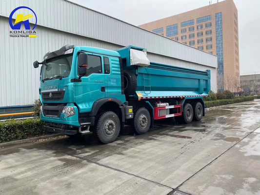 Second Hand Sinotruck HOWO 8X4 40-50 Tons Dump Tipper Truck with 300L Fuel Tanker