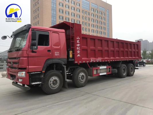/ Used 8X4 12 Wheels Sinotruk HOWO Tipper Truck DOT Certified and Customized Request