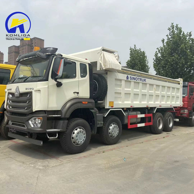 2019 Model Sinotruk HOWO Used 8X4 12wheels Dump Truck Zf8118 Steering System and Bucket