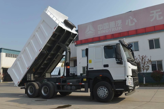 Rear Axle 2sets HOWO 6X4 10 Wheels Tipper Truck with Front Lifting and One Sleeper Cab