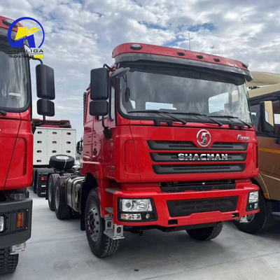 Front Axle 9tons Loading Capacity Used Shacman F3000 6X4 Diesel Prime Mover Tractor Truck