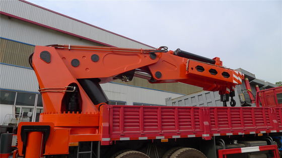 HOWO 6X4 Cargo Truck with Crane Truck Mounted Crane 25-30tons Capacity Customization